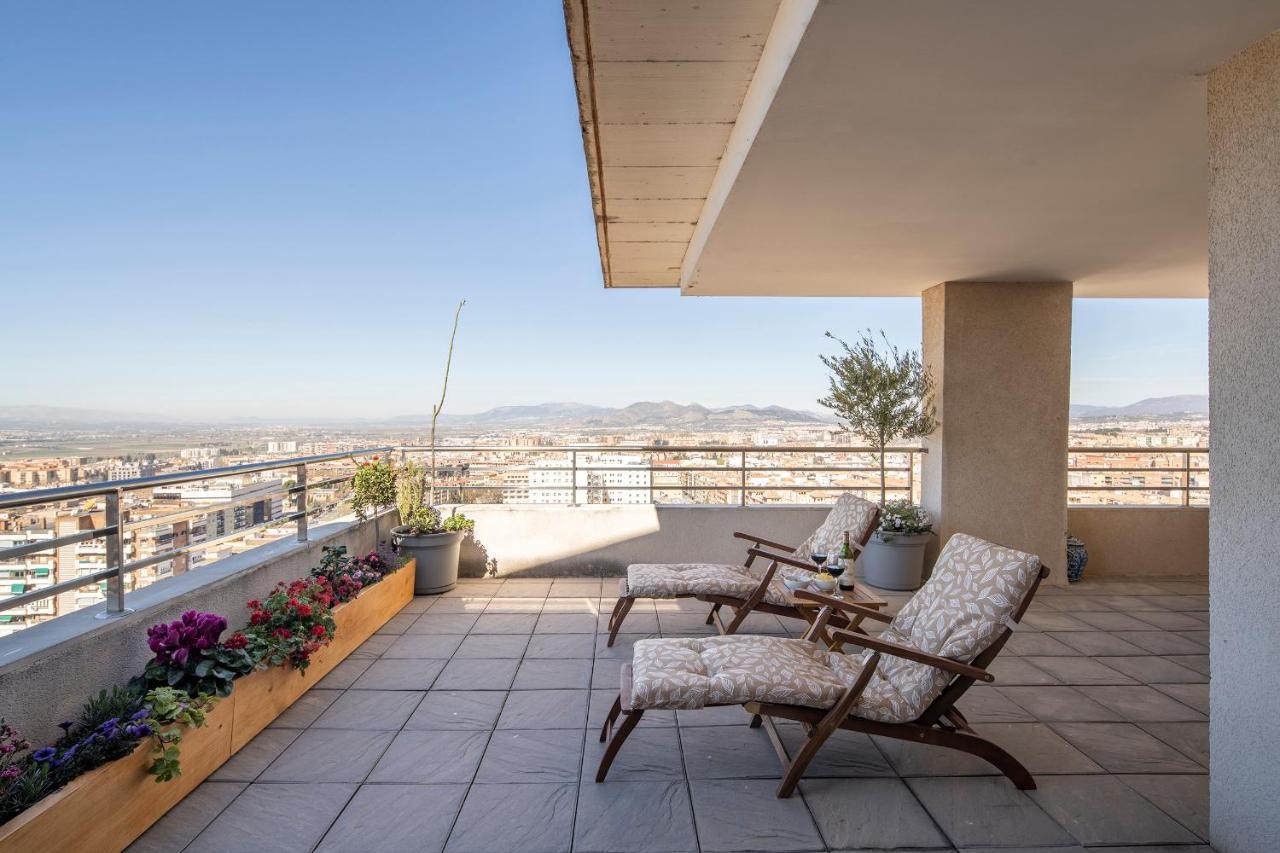 Atico Top Granada, Penthouse, 18-19Th Floor, City Centre, Views, Terrace, Free Parking Ngoại thất bức ảnh